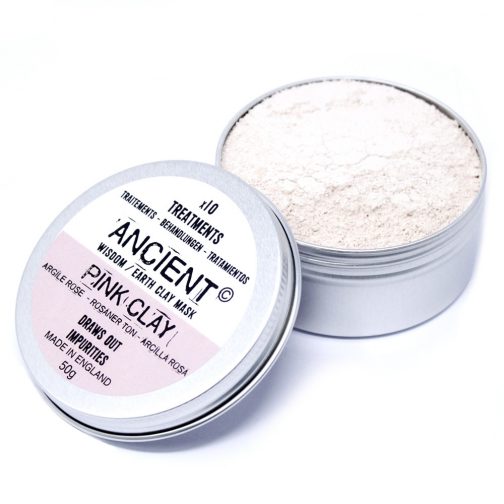 Pink Clay Face Mask - 50 g Draws Out Impurites.