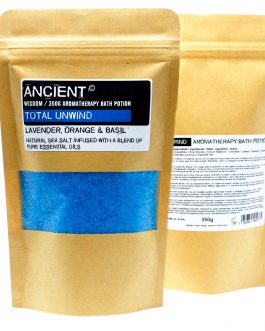 Aromatherapy Bath Salts – 350g  – Total Unwind