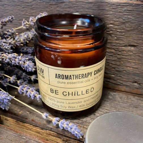 Aromatherapy Candle 100% Lavender & Fennel Essential Oil