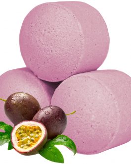10 Mini Bath Fizzers – Passion Fruit