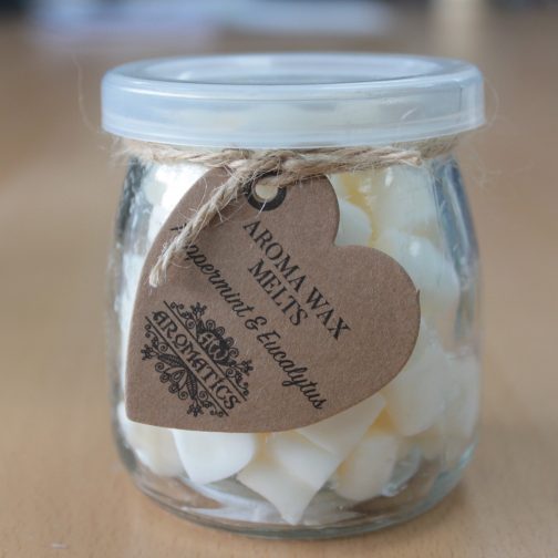 Aroma Wax Melts 60 Mini Hearts - Peppermint & Eucalyptus.