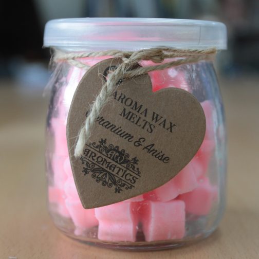 Aroma Wax melts - 60 Mini Hearts Geranium & Anise.