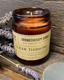 Aromatherapy Soy Wax Candle – 100% Rosemary Essential Oil