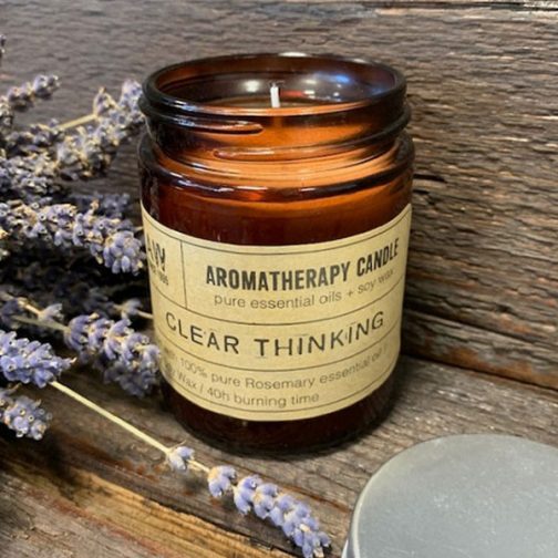 Aromatherapy Soy Wax Candle - 100% Rosemary Essential Oil