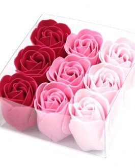 9 Soap Roses – Pink