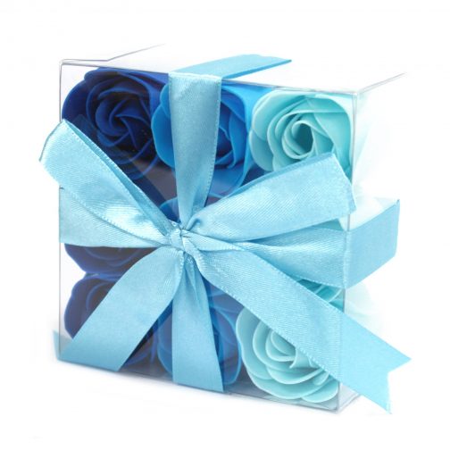 9 Soap Roses - Blue