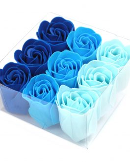 9 Soap Roses – Blue