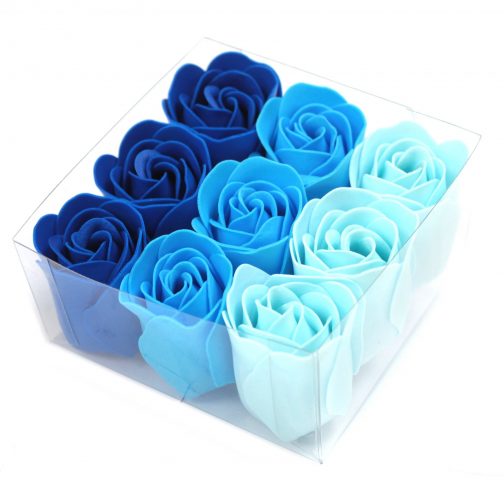 9 Soap Roses - Blue - Image 2