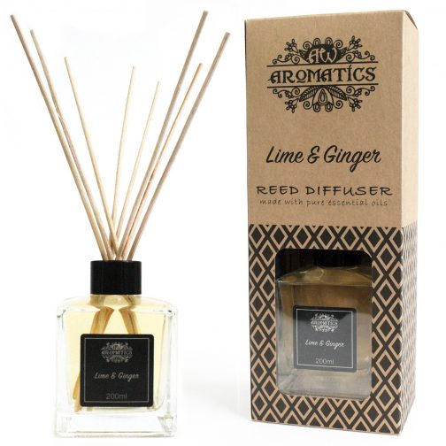 200 ml Lime & Ginger Essential Oil Reed Diffuser