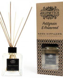 200 ml Petitgrain & Rosewood Essential Oil Reed Diffuser
