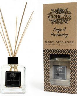 200 ml Sage & Rosemary Essential Oil Reed Diffuser