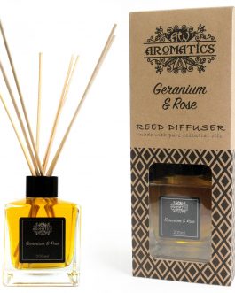 200 ml Geranium & Rose Essential Oil Reed Diffuser