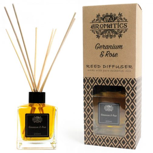 200 ml Geranium & Rose Essential Oil Reed Diffuser