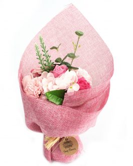 Standing Soap Flower Bouquet – Pink
