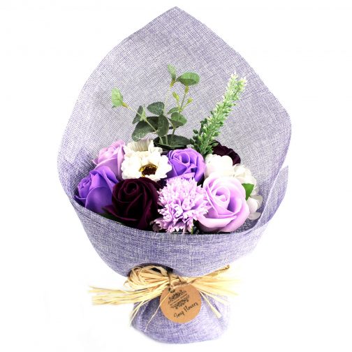 Standing Soap Flower Bouquet - Lilac