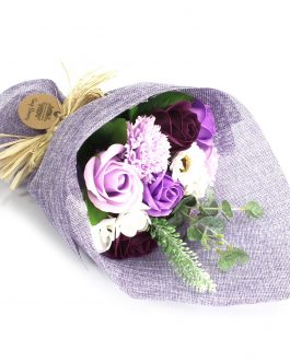 Standing Soap Flower Bouquet – Lilac