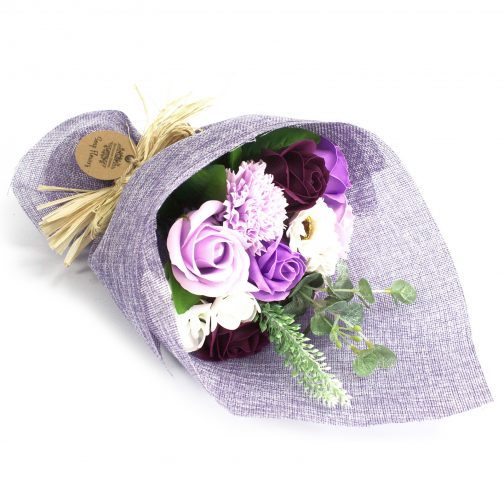 Standing Soap Flower Bouquet - Lilac - Image 2