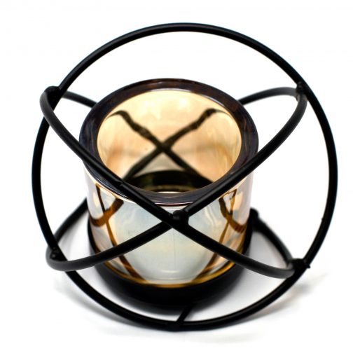 Centrepiece Iron Votive Candle Holder - 1 Cup Ball - Image 3