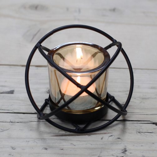Centrepiece Iron Votive Candle Holder - 1 Cup Ball