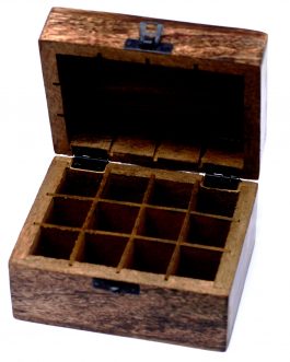 Aromatherapy Essential Oils Box – Holds 12 (10 ml bottles)