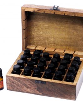 Aromatherapy Essential Oils Box – Holds 24 (10 ml bottles)