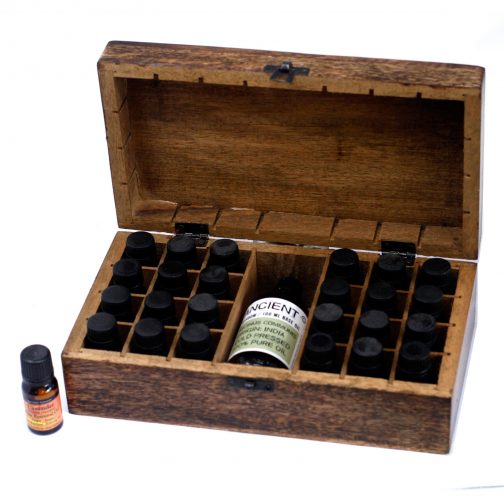 Aromatherapy Essential Oil Box - Holds 24 (10 ml bottles) + 1 - Image 3