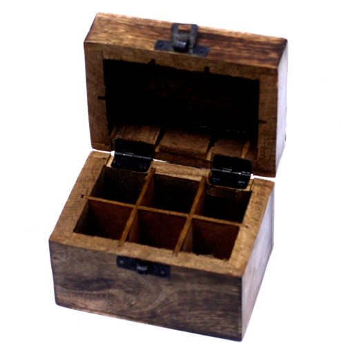 Aromatherapy Essential Oils Box - Holds 6 oils (10 ml bottles) - Image 2