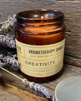 Aromatherapy Candle 100% Peppermint & Clove Essential Oil
