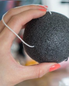 Konjac 100 % Natural Sponge – Charcoal