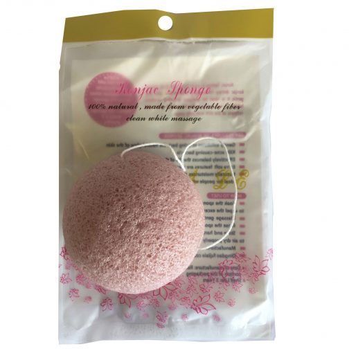 Konjac 100 % Natural Sponge - Rose - Image 2