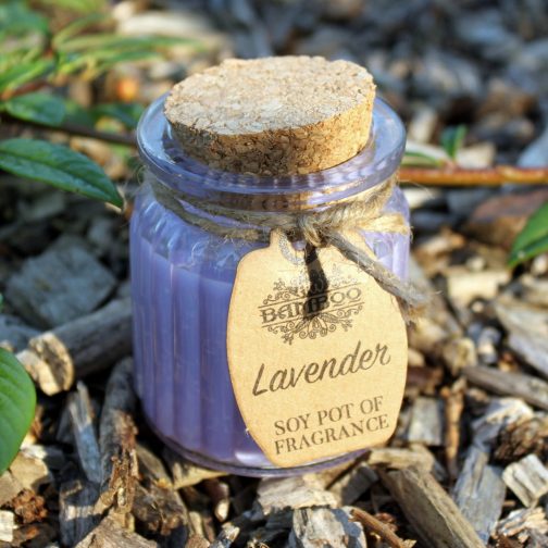 Soy Wax Candle Jars x 2 - Lavender