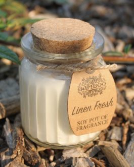 Soy Wax Candle Jars x 2 – Linen Fresh