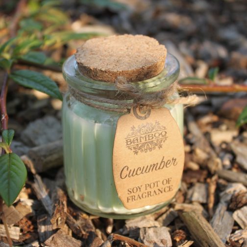 Soy Wax Candle Jars x 2 - Cucumber