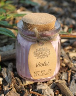 Soy Wax Candle Jar x 2 – Violet
