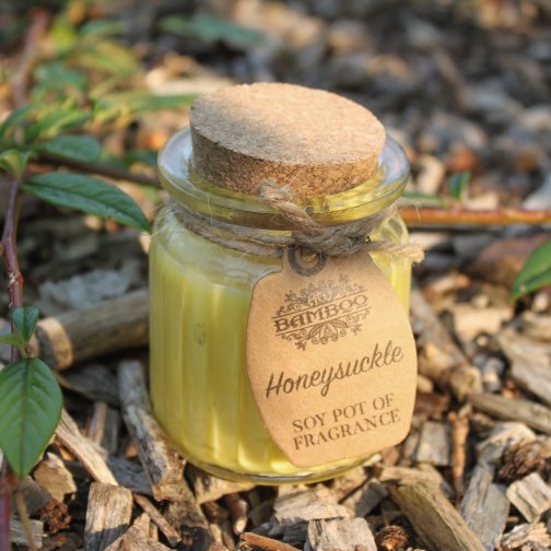 Soy Wax Candle Jars x 2 - Honeysuckle