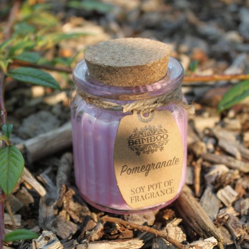 Soy Wax Candle Jars x 2 - Pomegranate