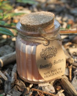 Soy Wax Candle Jars x 2 – Brandy Butter