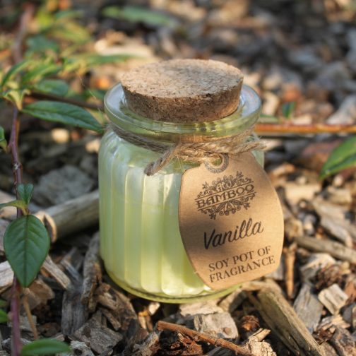 Soy Wax Candle Jars x 2 - Vanilla