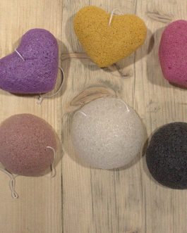 Konjac Heart Sponge -100% Natural – Lavender