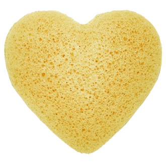 Konjac 100 % Natural Sponge – Yellow Peach Heart