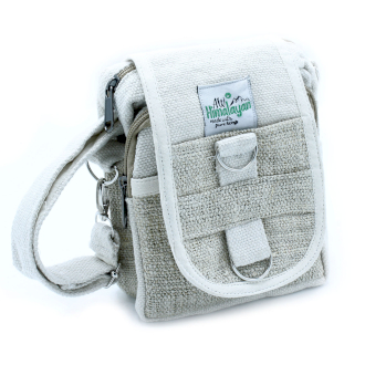 Eco friendly Hemp & Cotton Cross Body Bag  – Neutral