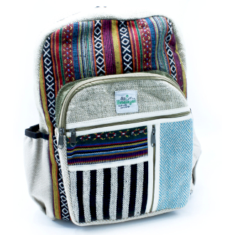 Eco friendly Hemp & Cotton Large Backpack Bag – Zips