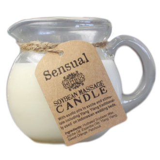 Soybean Massage Candle –  Sensual with essential oils.