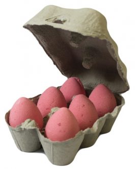 Egg bath bomb fizzers x 6 – Cherry