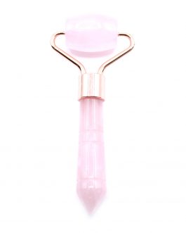 Rose Quartz Gemstone Mini Face Roller 9 cm