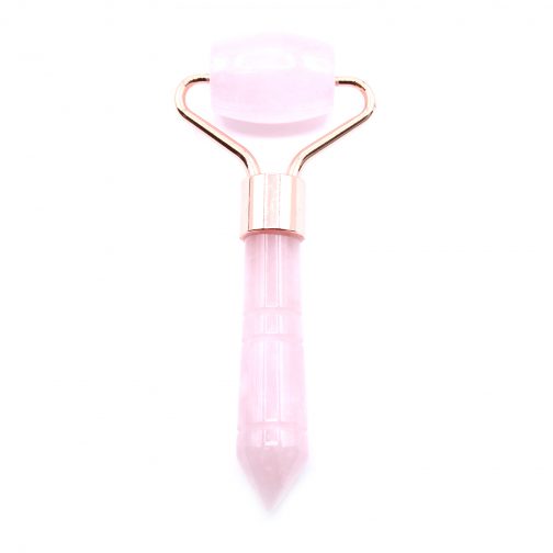 Rose Quartz Gemstone Mini Face Roller 9 cm