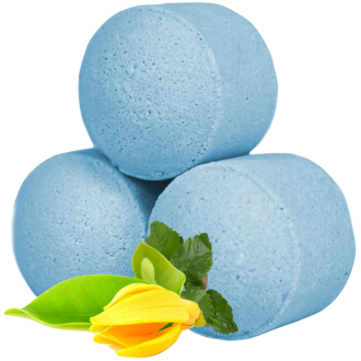 10 Mini Bath Fizzers – Ylang Ylang & Patchouli