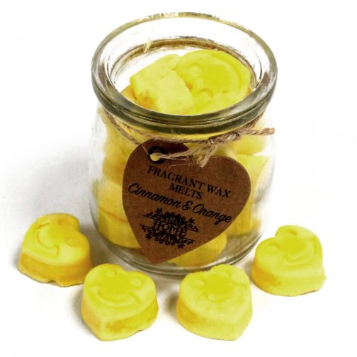 Soy wax melts in jar - Cinnamon & orange