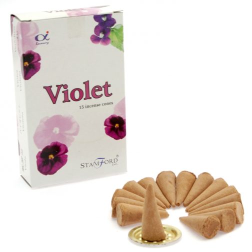 Incense Cones Violet Fragrance pack 15