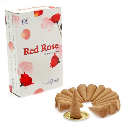 Incense Cones Red Rose Fragrance pack 15